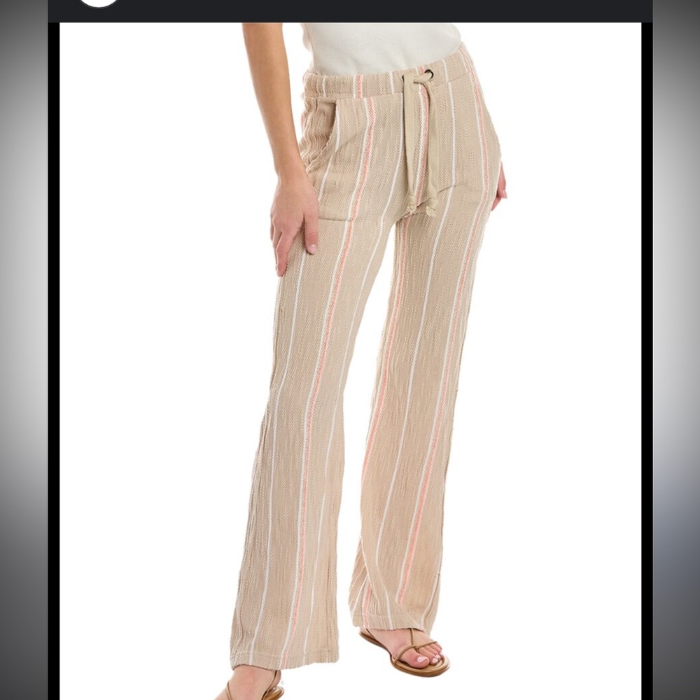 Vintage Havana Sweet Little Number Textured Striped Flare Pants Size Small